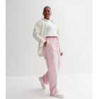 ONLY Curves Lilac Wide Leg Cargo Trousers