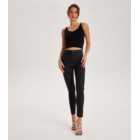 Urban Bliss Black Coated Leather-Look Super Skinny Jeans