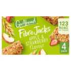 Go Ahead Fibrejacks Apple & Strawberry Snack Bars 4 x 33g