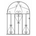 CLEVE Metal Scroll Low Bow Top Garden Gate 991mm GAP x 1257mm High CLBZP53