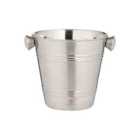 Viners Barware Ice Bucket Single Wall Silver 1L
