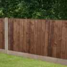 Forest Garden Brown Pressure Treated Closeboard Fence Panel 1830 x 1230mm 6ft x 4ft Multi Packs