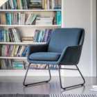 Floris Metal Frame Fabric Accent Chair