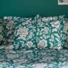 Floral Trail Emerald Oxford Pillowcase
