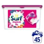Surf 3-In-1 Tropical Lily Washing Capsules 45 per pack