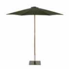 Sturdi Round 3m Wood Parasol (base not included) - Green