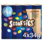 Smarties Tube 4 Pack 136g