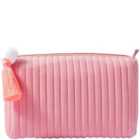 M&S Large Quilted Wash Bag Pink 1SIZE Light Pink