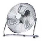 LIVIVO 14" Chrome High-Velocity Fan: Industrial-Grade, Free Standing, 3-Speed, Ideal for Gyms and Large Spaces
