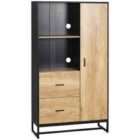 HOMCOM Kitchen Storage Cabinet Cupboard w/Shelves/Soft Close
