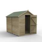 Forest 8'x6' Overlap Pressure Treated Apex Shed - No Window (Home Delivery)