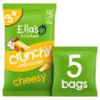 Ella's Kitchen Crunchy Cheesy Pea Crisps Kids Snack Multipack 3+ Years 5 x 10g