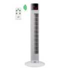 Neo 36 inch White Free Standing 3 Speed Tower Fan with Remote Control