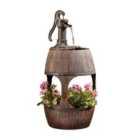 Serenity Barrel 2 in 1 Water Feature and Planter