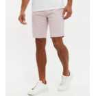 Threadbare Pale Pink Cotton Slim Fit Chino Shorts