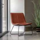 Gallery Direct Hilo Lounge Chair Brown 655x675x755mm
