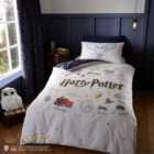 Harry Potter Doodle Duvet Cover and Pillowcase Set
