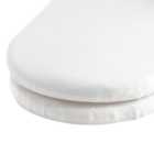 Pack of 2 Jersey White Moses Basket Fitted Sheet