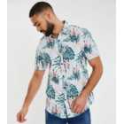 Threadbare Bright Blue Tropical Short Sleeve Shirt