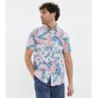 Threadbare Mid Pink Tropical Short Sleeve Shirt