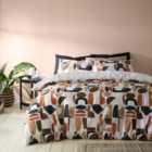 Casa Geometric Natural Duvet Cover & Pillowcase Set