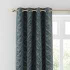 Flame Peacock Eyelet Curtains