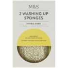 M&S 2 Washing Up Sponges 2 per pack