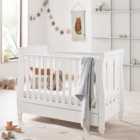 Babymore Eva Sleigh Cot Bed with Drawer