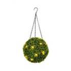 The Outdoor Living Company 28cm Diameter Topiary Ball with 12 LED Timer Lights