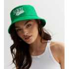 Green Bondi Beach Embroidered Logo Bucket Hat