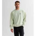 Light Green Rose Script Sweatshirt