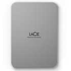 LaCie Mobile Drive 4TB USB-C Portable Hard Drive - Silver