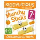 Kiddylicious Pumpkin Munchy Sticks Baby Snacks 4 x 4g