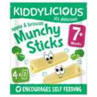 Kiddylicious Apple & Broccoli Munchy Sticks Baby Snacks 4 x 4g