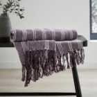 Woven Cotton Stripe Throw 120x150cm
