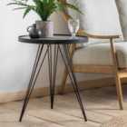 Gallery Direct Brennen Side Table Gold 400X400X720Mm