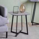 Gallery Direct Crawley Side Table Black 435X435X650Mm