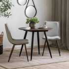 Gallery Direct Aston Round Dining Table Walnut 900X900X750Mm
