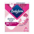 Bodyform Dailies Multistyle Normal Panty Liners 28 per pack
