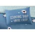 Counting Sheep Duvet Set Double Blue
