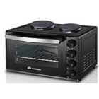 Daewoo 42L Mini Oven with Hot Plates - Black