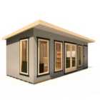 Shire Cali Home Office 20 ft x 8 ft With Side Shed