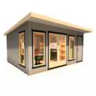 Shire Cali Home Office 16 ft x 12 ft With Side Shed