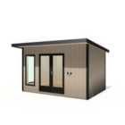 Shire Cali Home Office 12 ft x 8 ft With Side Shed