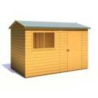 Lewis 10 ft x 6 ft Reverse Apex Style Handmade Garden Shed Style C