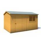 Lewis 12 ft x 8 ft Reverse Apex Style Handmade Garden Shed Style D