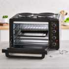 Tower 32L Black Mini Oven with Hot Plates