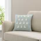 Embroidered Ducks Cushion, Lillypad