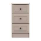 Portia 3 Drawer Bedside Table