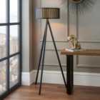 Rabanne Wooden Slat Tripod Floor Lamp